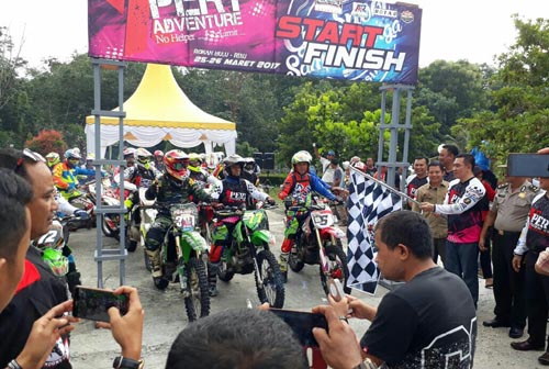 80 Rider Dua Negara Siap Taklukan Jalur Ekstrim di Rohul di X-PERT Adventure Riau-Sumbar 2017